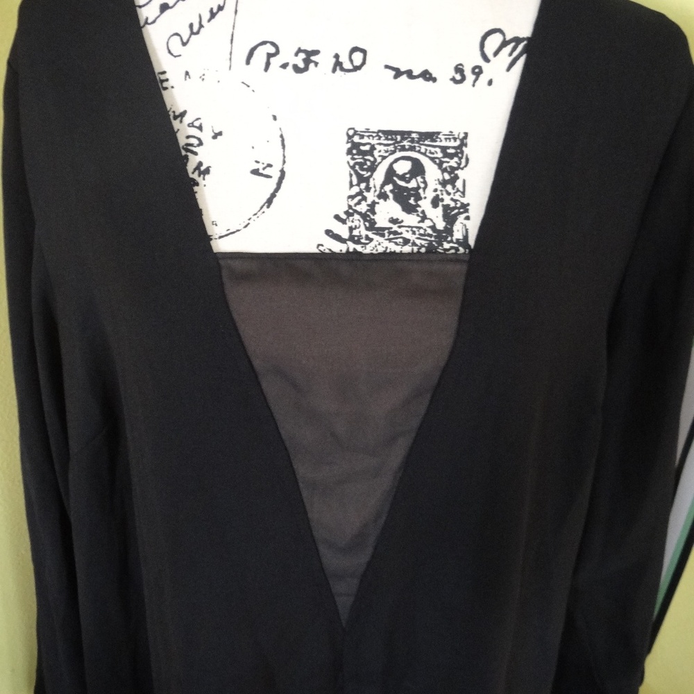 BNWT! 6th & Lane Black Plus Size Blouse Top - Picture 2 of 5